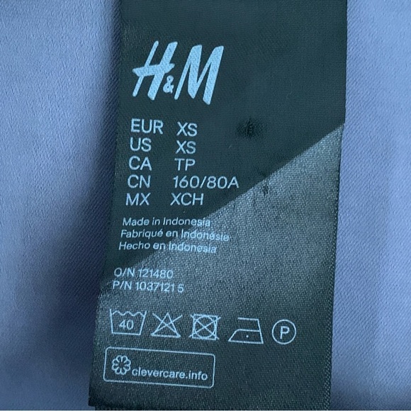 H&M Satin Night Shirt Pajama Top - Picture 3 of 7